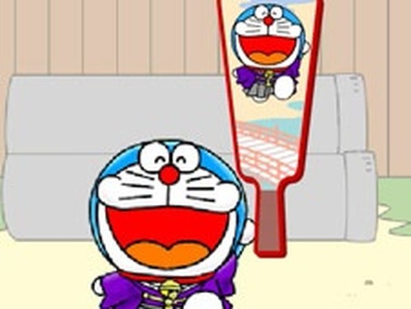Doraemon Butterfly Badminton